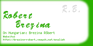 robert brezina business card